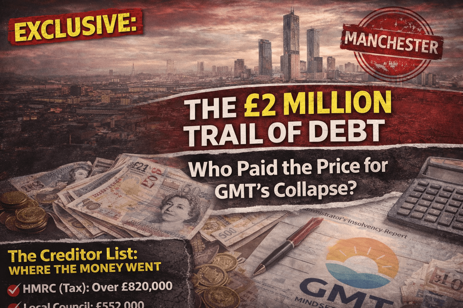 SPECIAL INVESTIGATION: The &pound;12M Public Funding Scandal&mdash;How Emma Mander&rsquo;s GMT Empire Collapsed Leaving a &pound;2M Black Hole